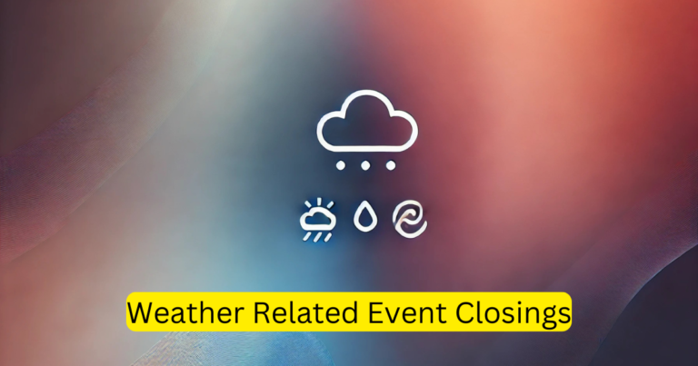 Weather Related Event Closings